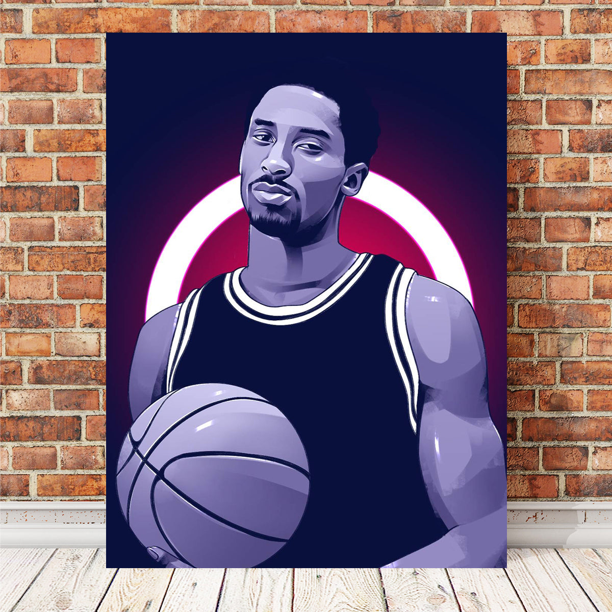 Kobe Bryant Blue Wall Art