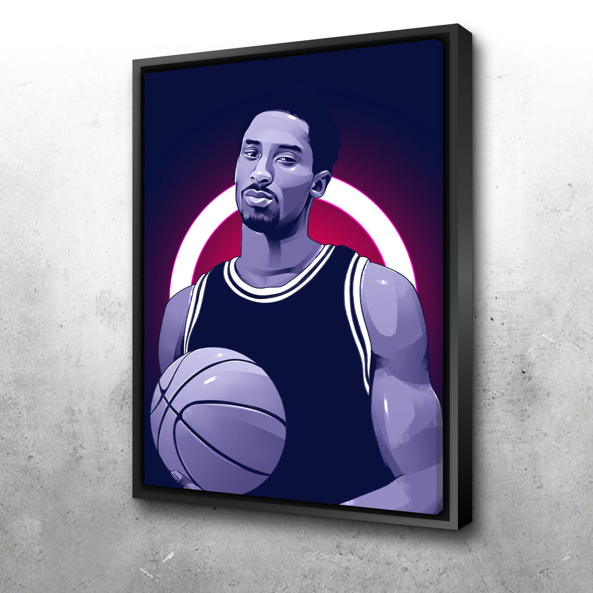 Kobe Bryant Blue Wall Art