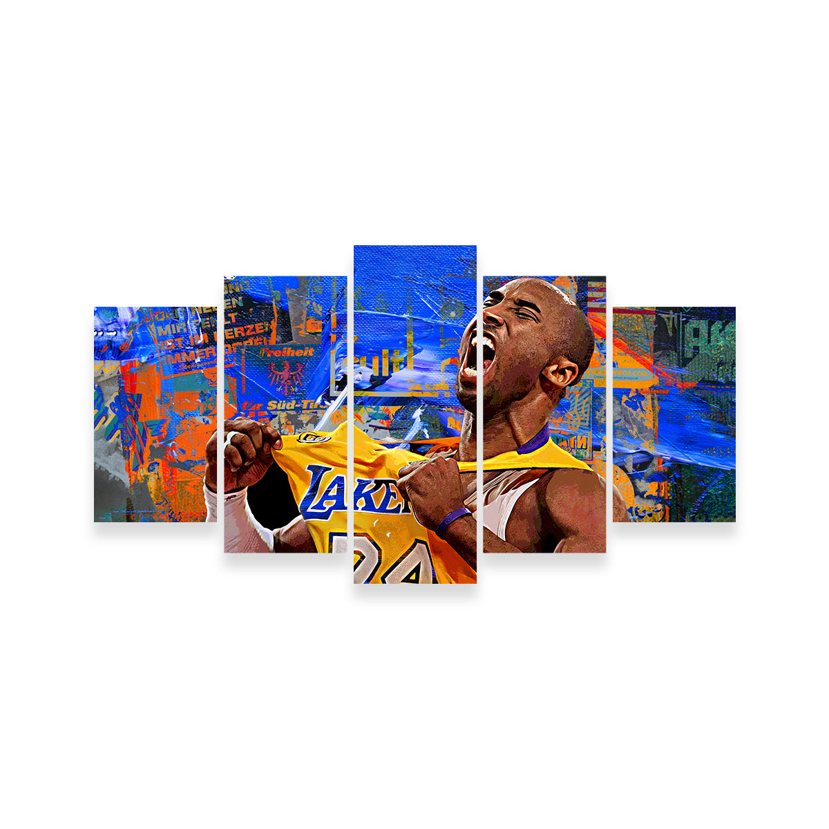 The Black Mamba Vintage Blue Wall Art