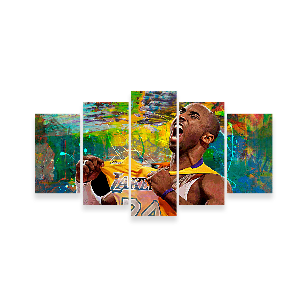 The Black Mamba Yellow Blend Wall Art