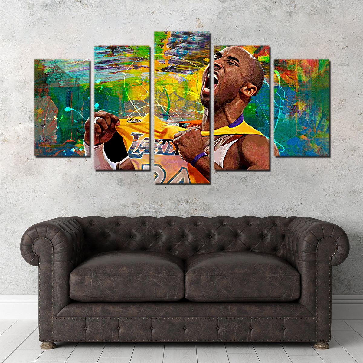 The Black Mamba Yellow Blend Wall Art