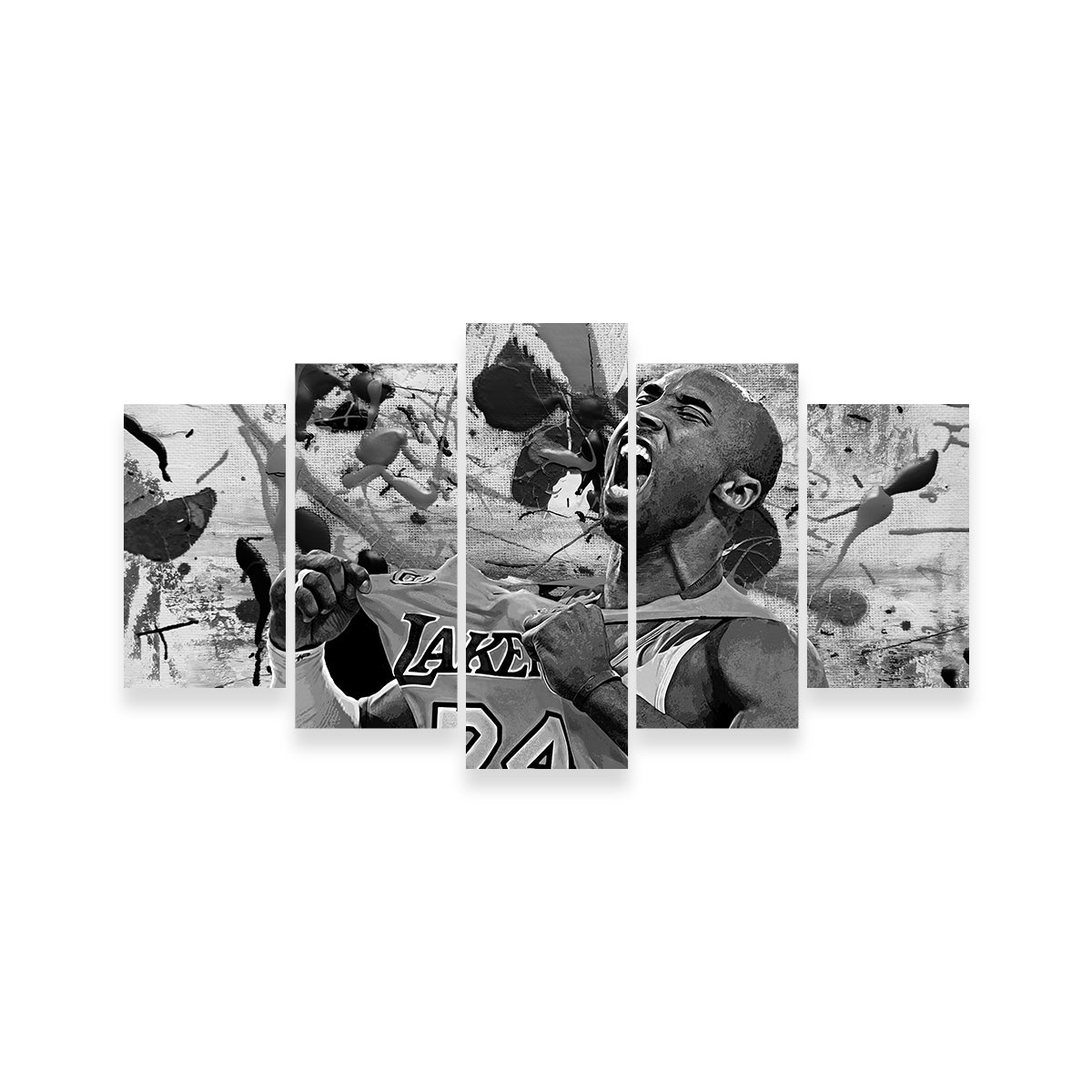 The Black Mamba Grayscale Wall Art