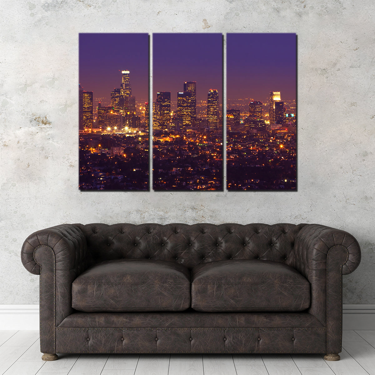 LA Skyline Canvas Set