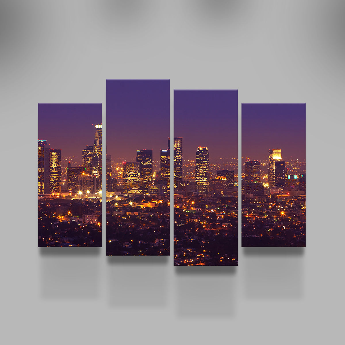 LA Skyline Canvas Set