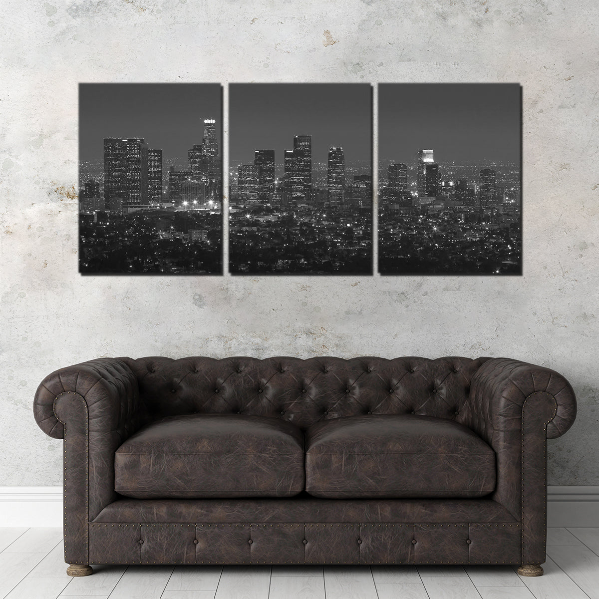 Los Angeles Skyline Canvas Set