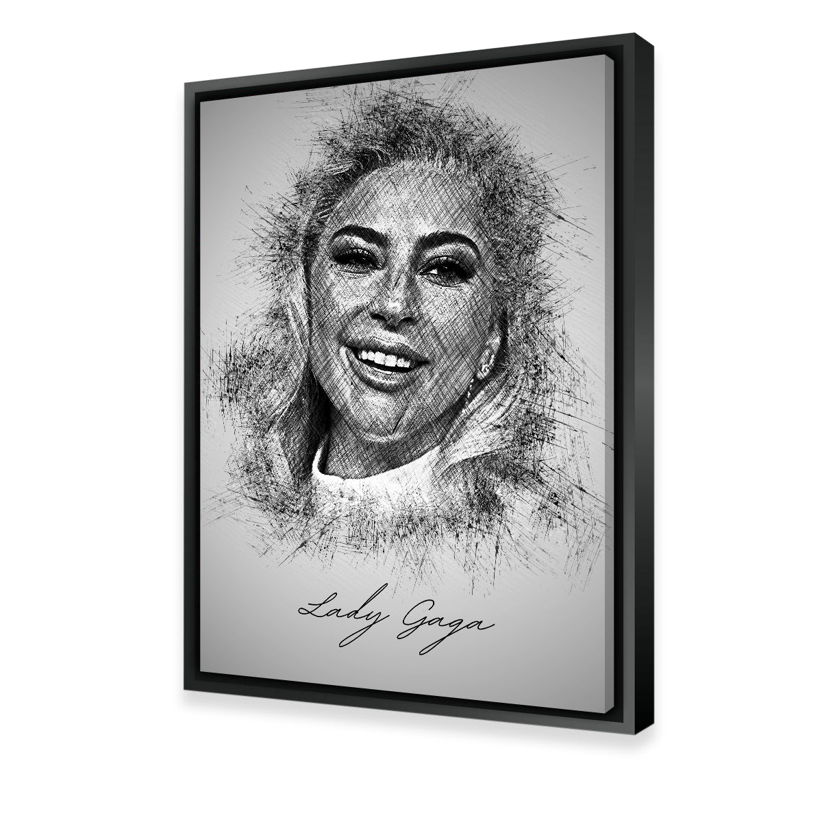 Lady Gaga Sketch Wall Art