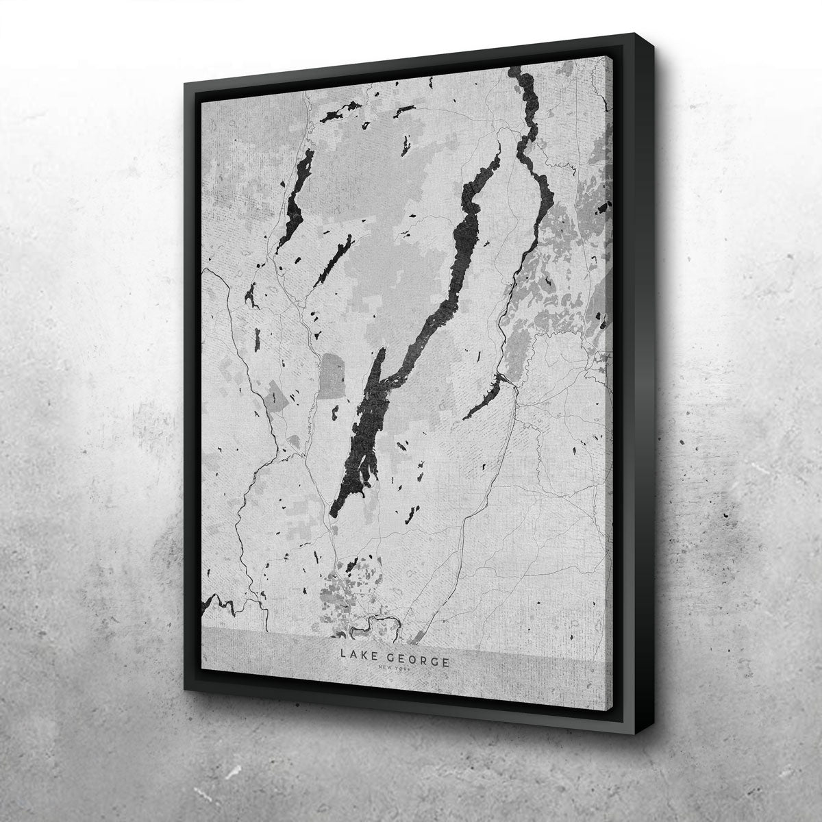 Lake George Map 2 Wall Art