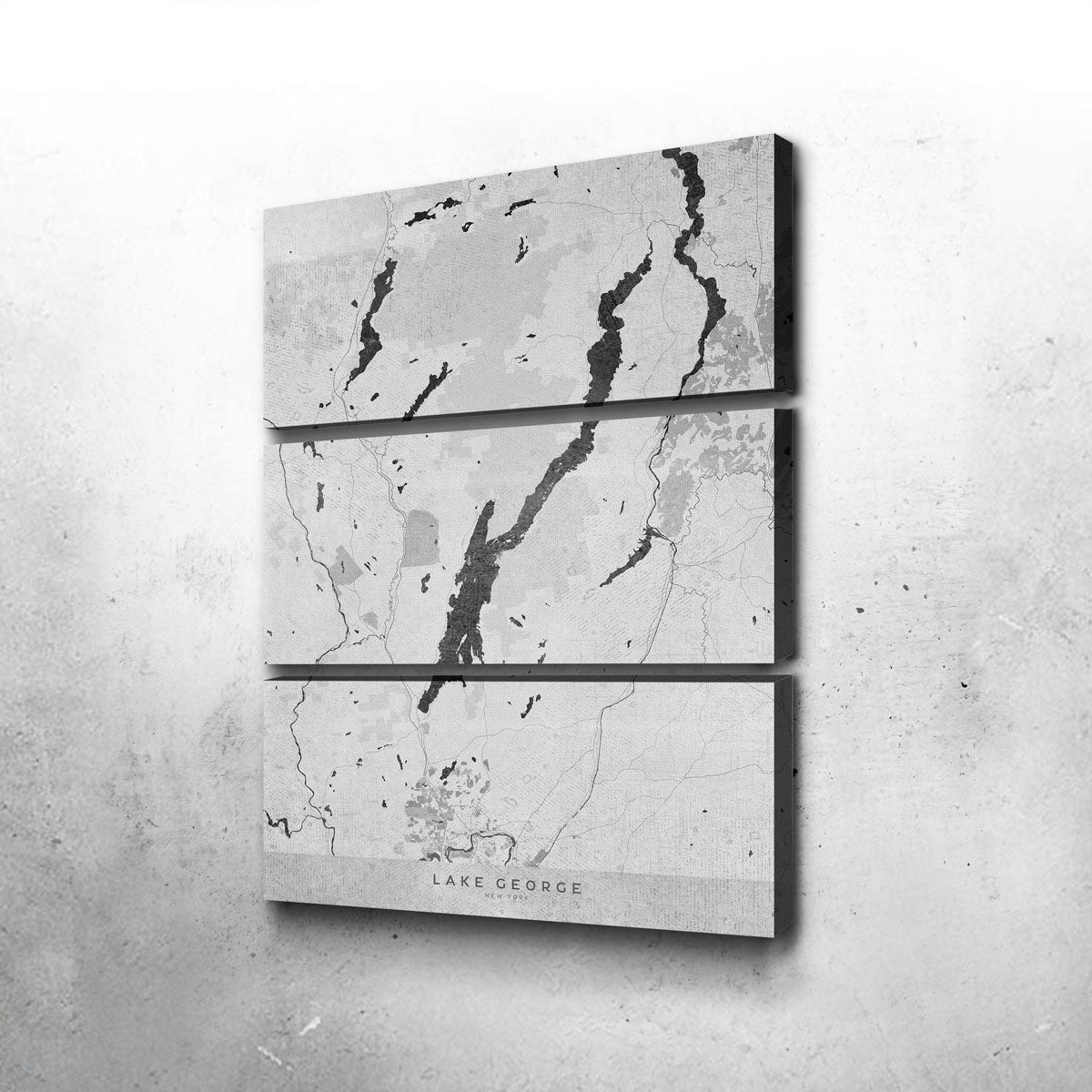 Lake George Map 2 Wall Art