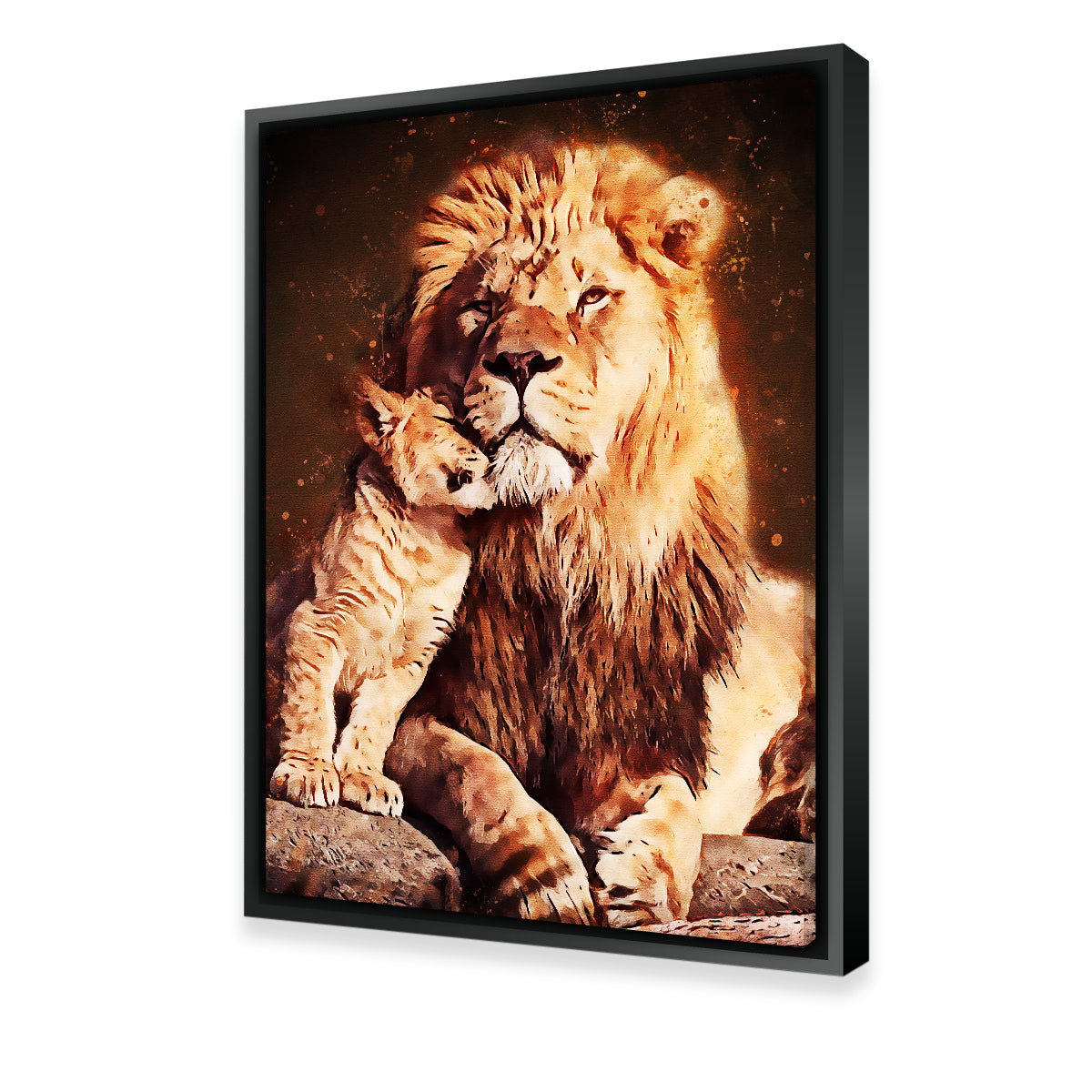Lion & Cub Wall Art