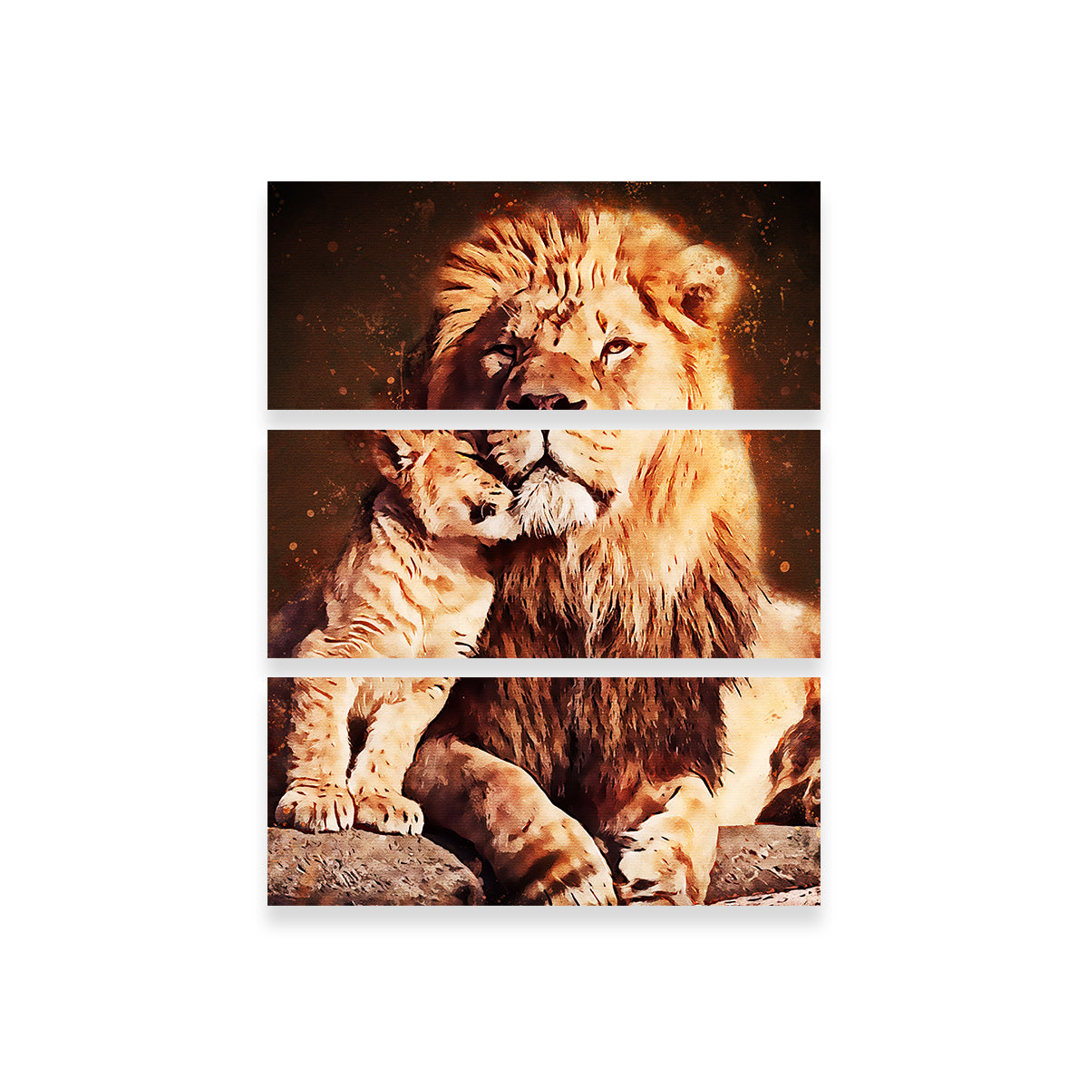 Lion & Cub Wall Art