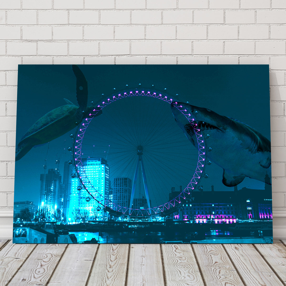 London Eye Manipulation Wall Art