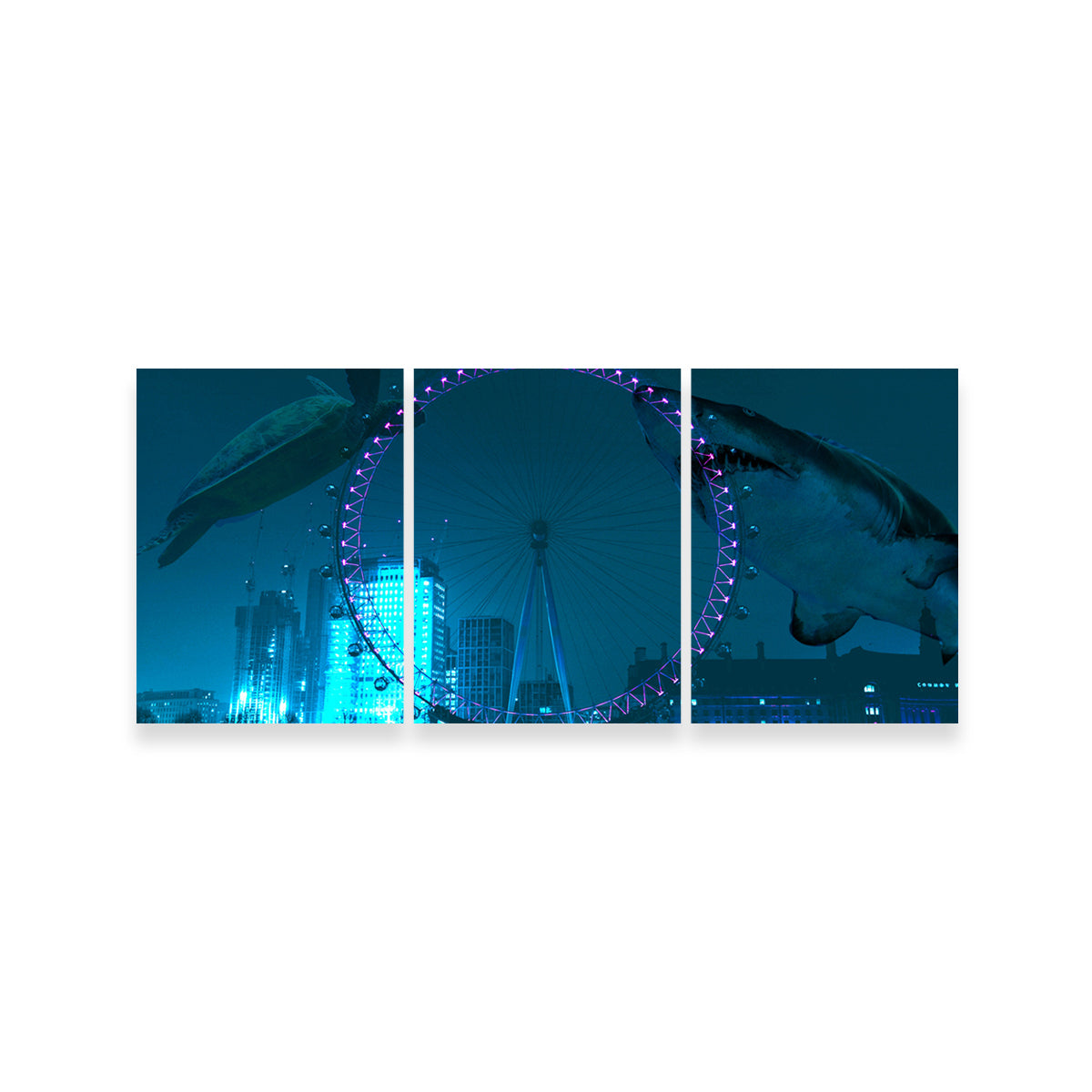 London Eye Manipulation Wall Art