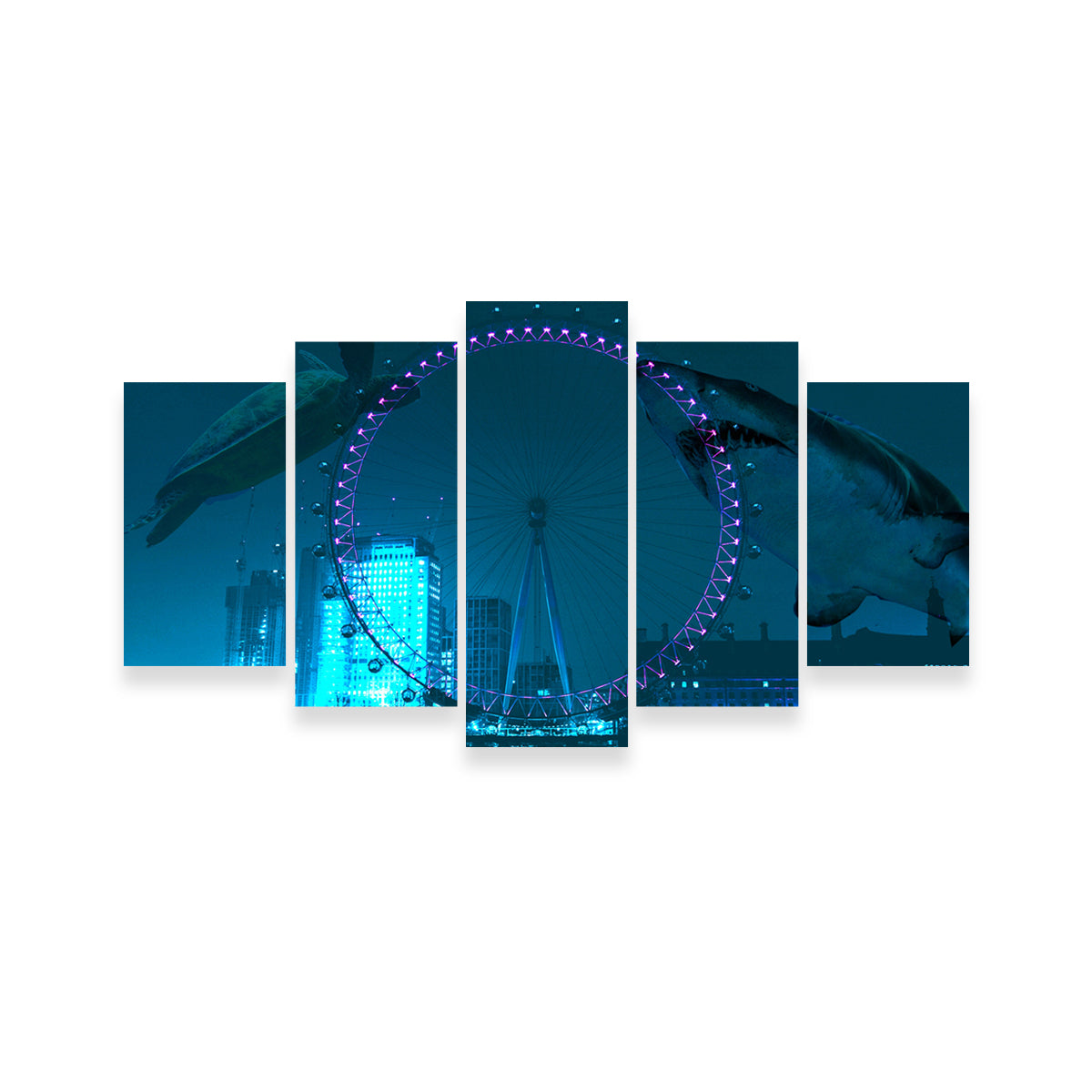 London Eye Manipulation Wall Art