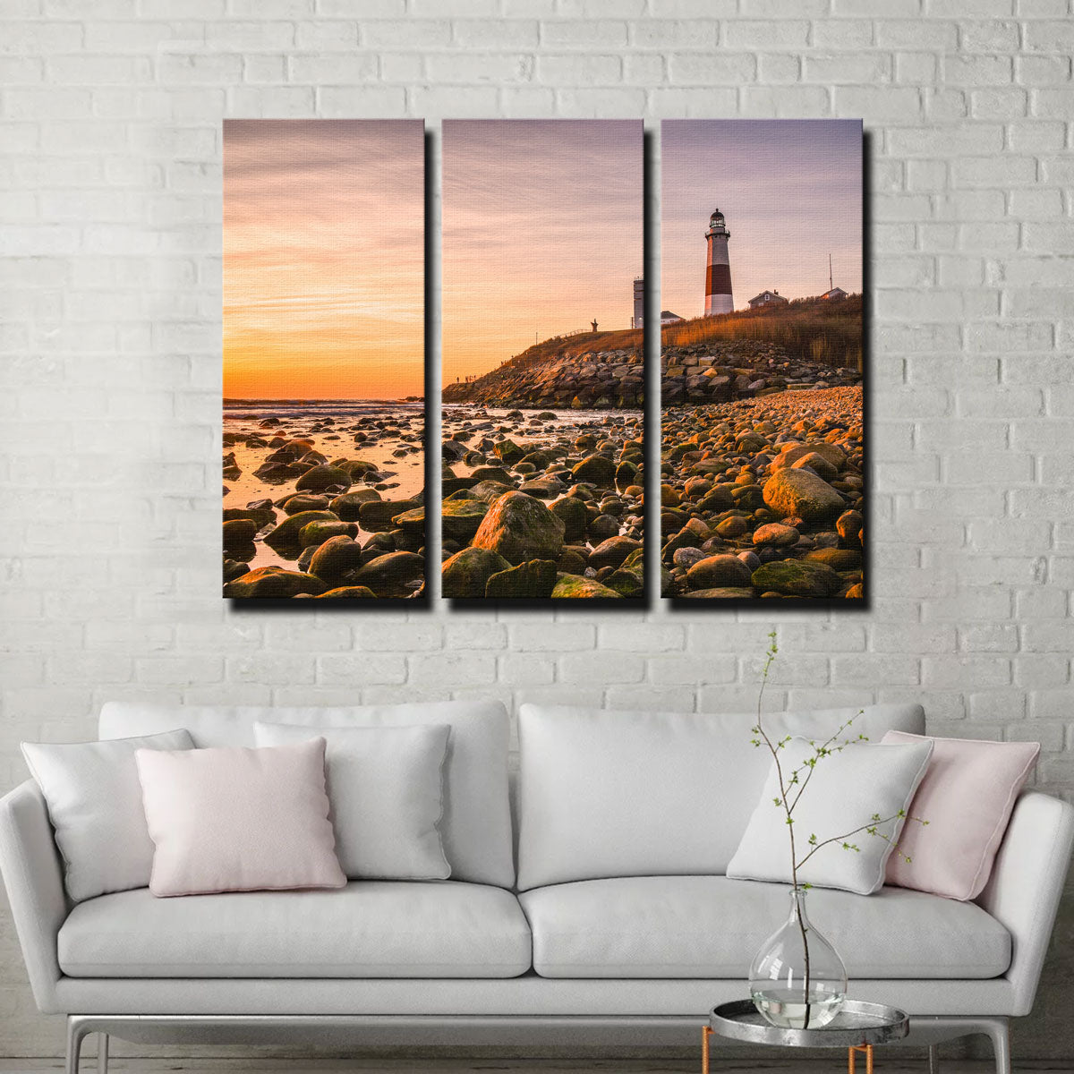 Long Island Lighthouse Canvas Set
