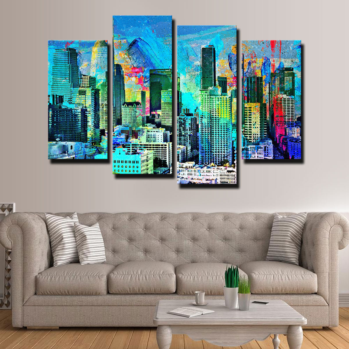 Downtown LA Skyline Wall Art