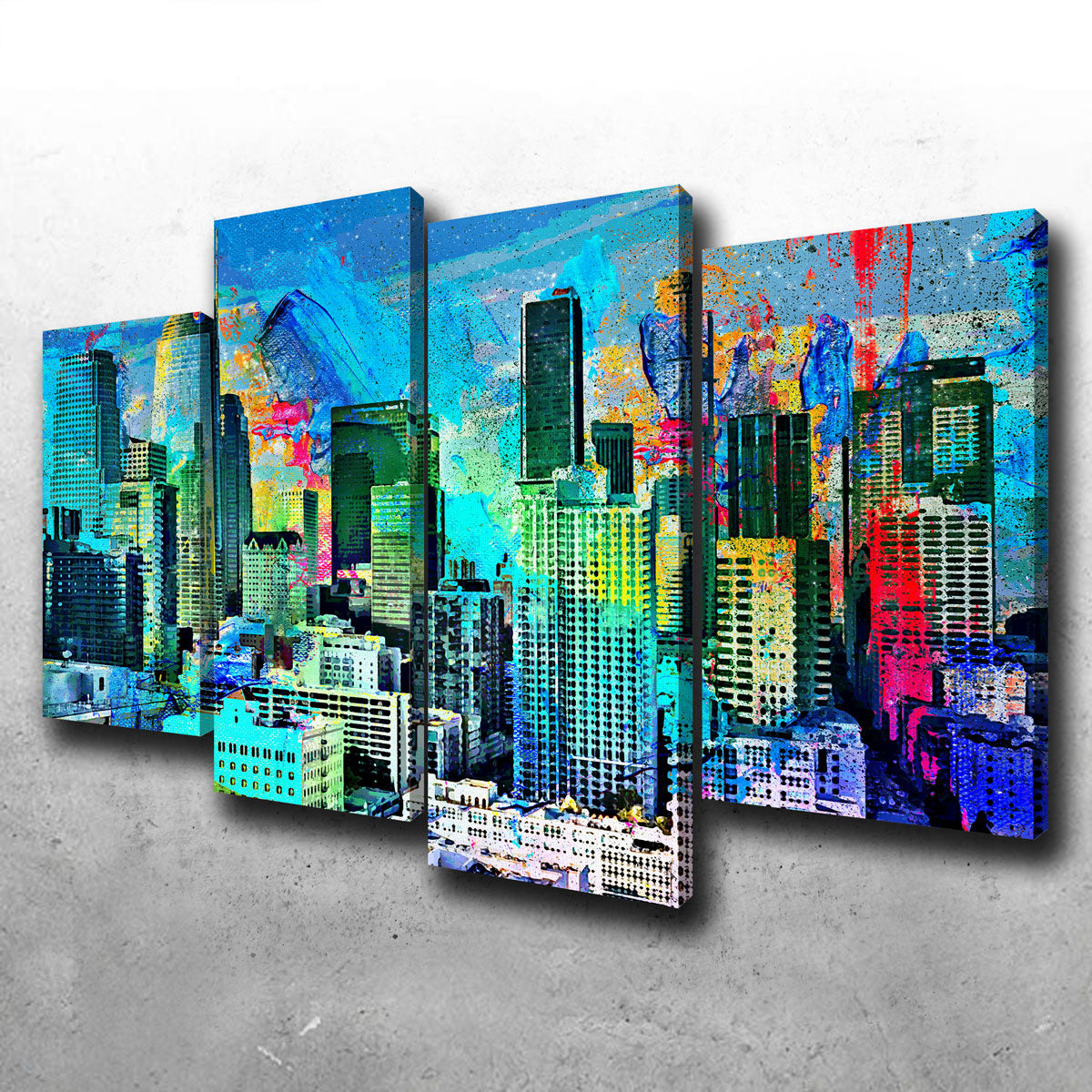 Downtown LA Skyline Wall Art