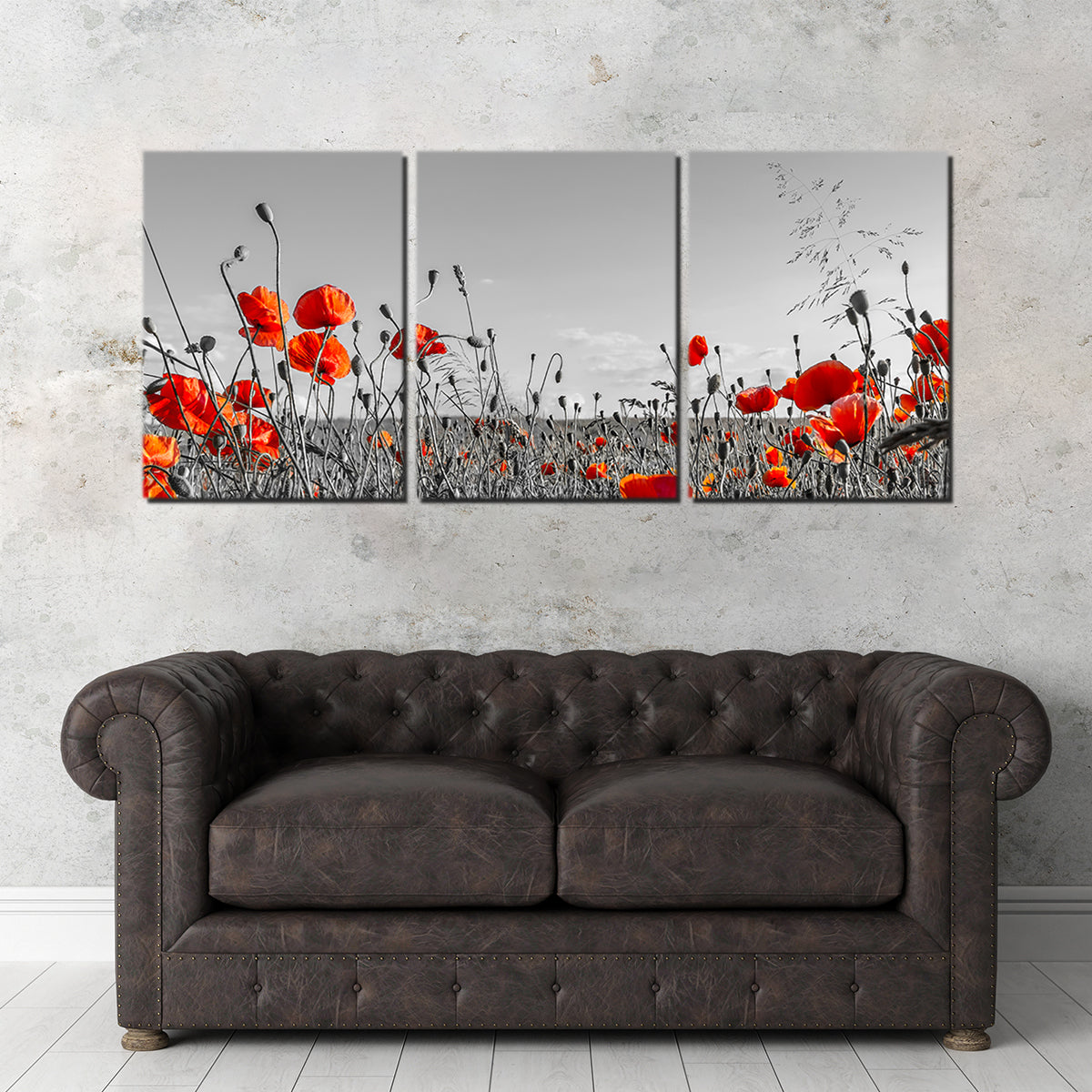 Lovely Poppy Field Wall Art