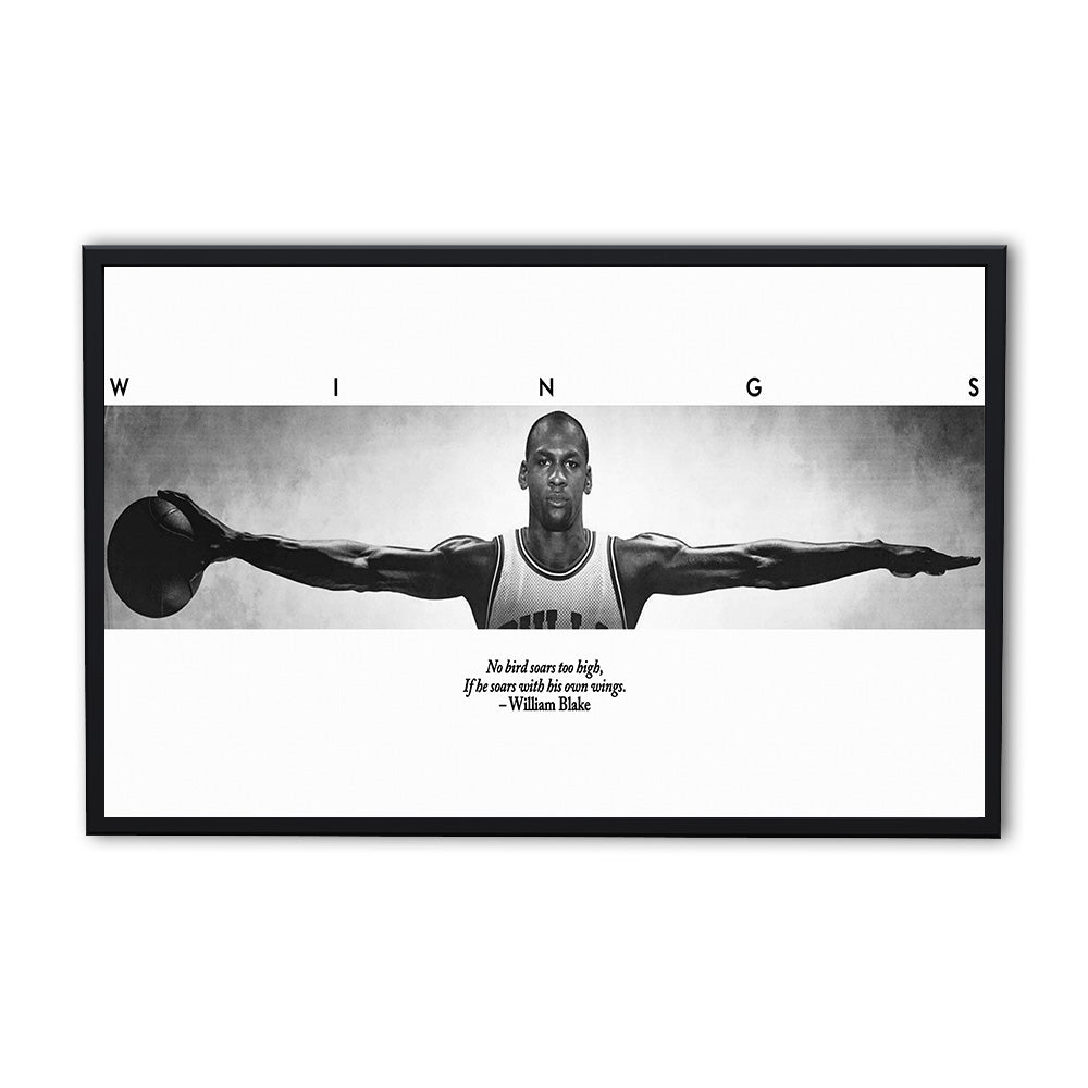 MJ Wings Panoramic Wall Art