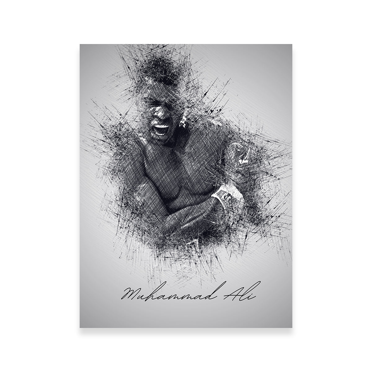 Muhammad Ali Sketch Wall Art