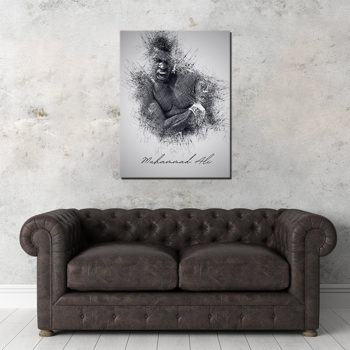 Muhammad Ali Sketch Wall Art