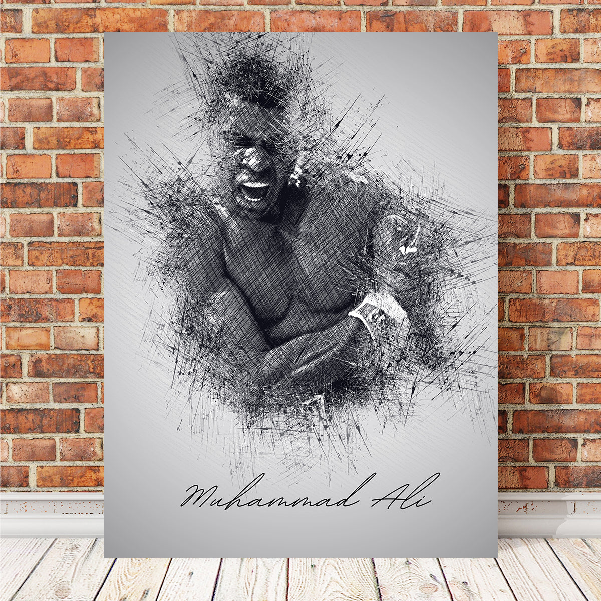 Muhammad Ali Sketch Wall Art