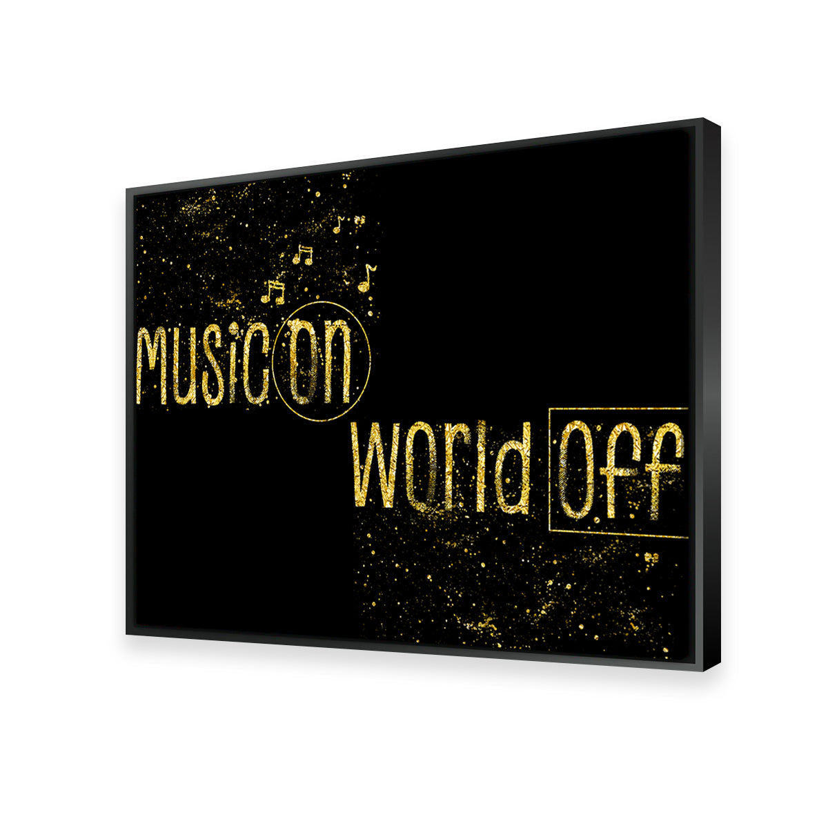 Music On – World Off Wall Art