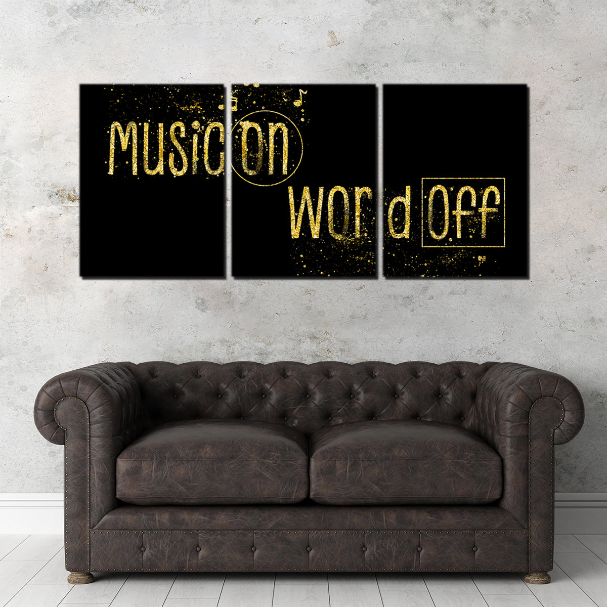 Music On – World Off Wall Art