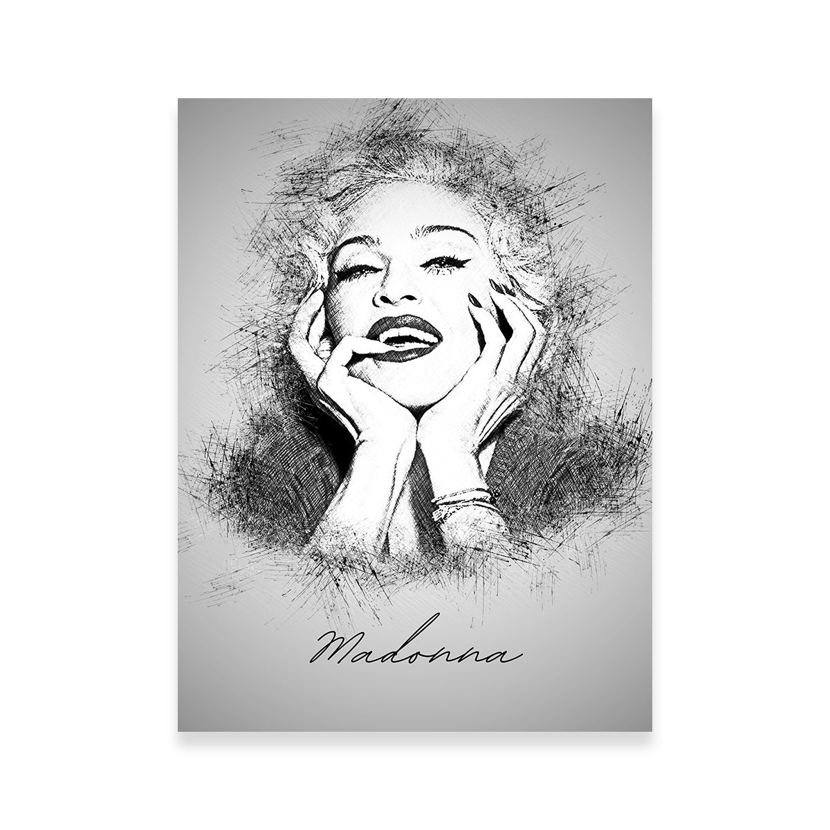 Madonna Sketch Wall Art