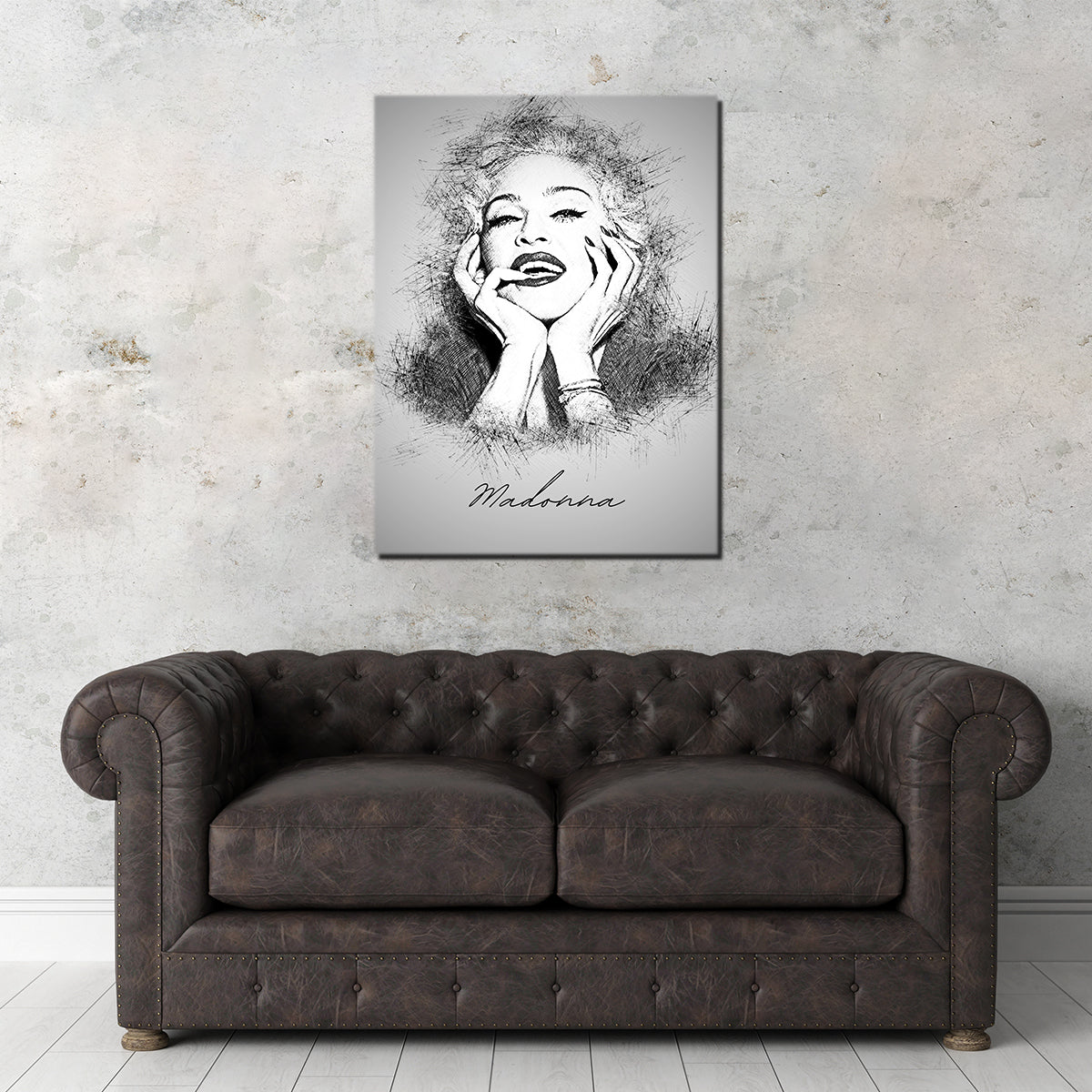 Madonna Sketch Wall Art