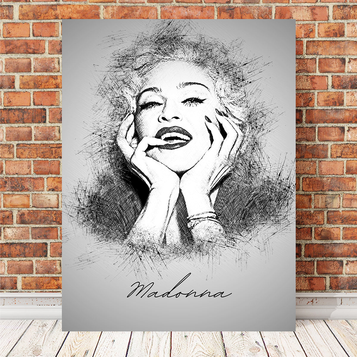 Madonna Sketch Wall Art