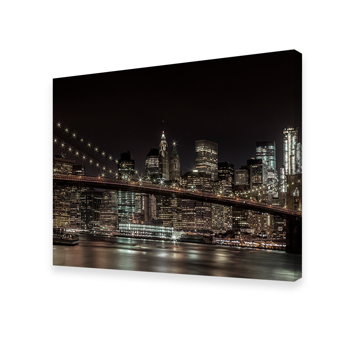 Manhattan Skyline & Brooklyn Bridge Panorama Wall Art