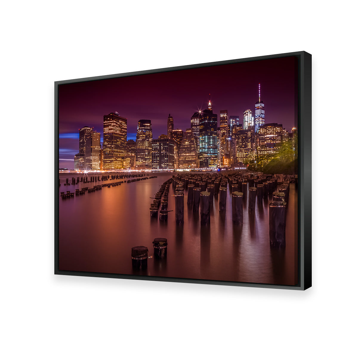 Manhattan Skyline at Sunset Wall Art