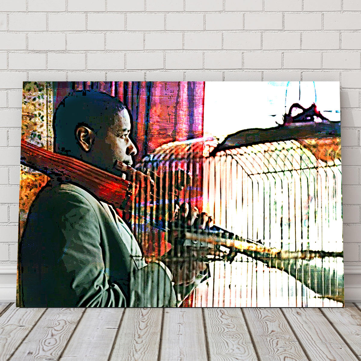 Man on Fire Wall Art