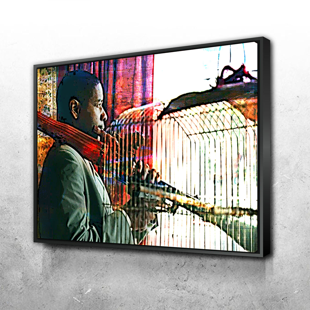 Man on Fire Wall Art