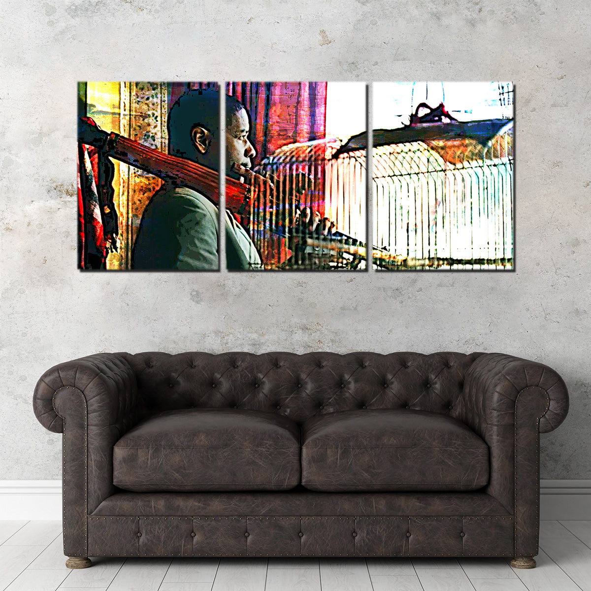 Man on Fire Wall Art