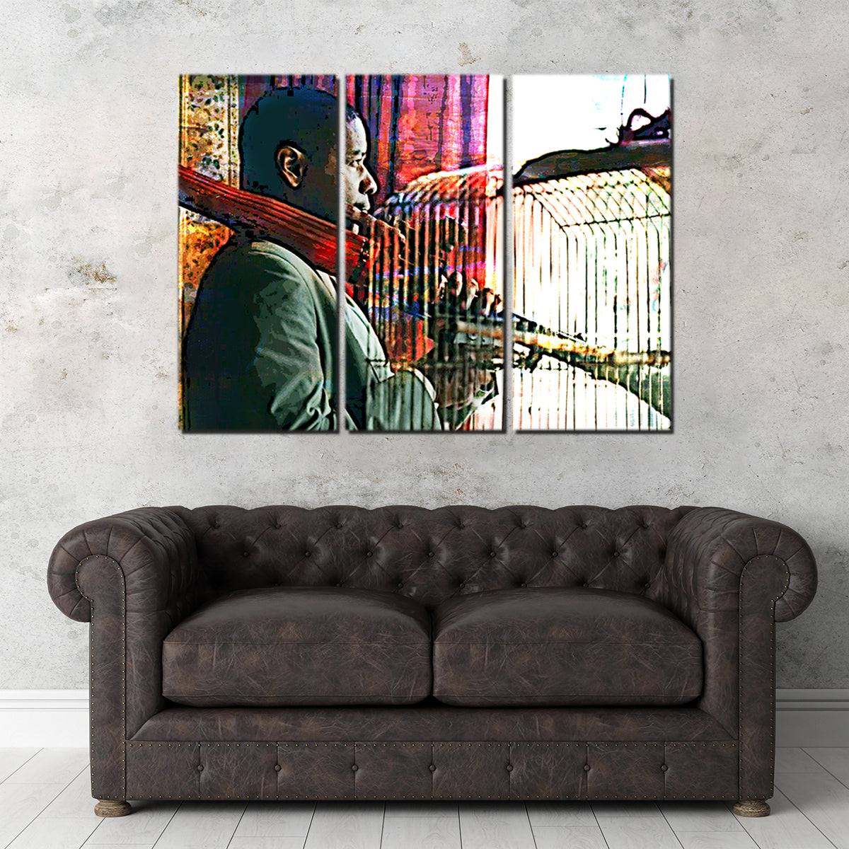 Man on Fire Wall Art