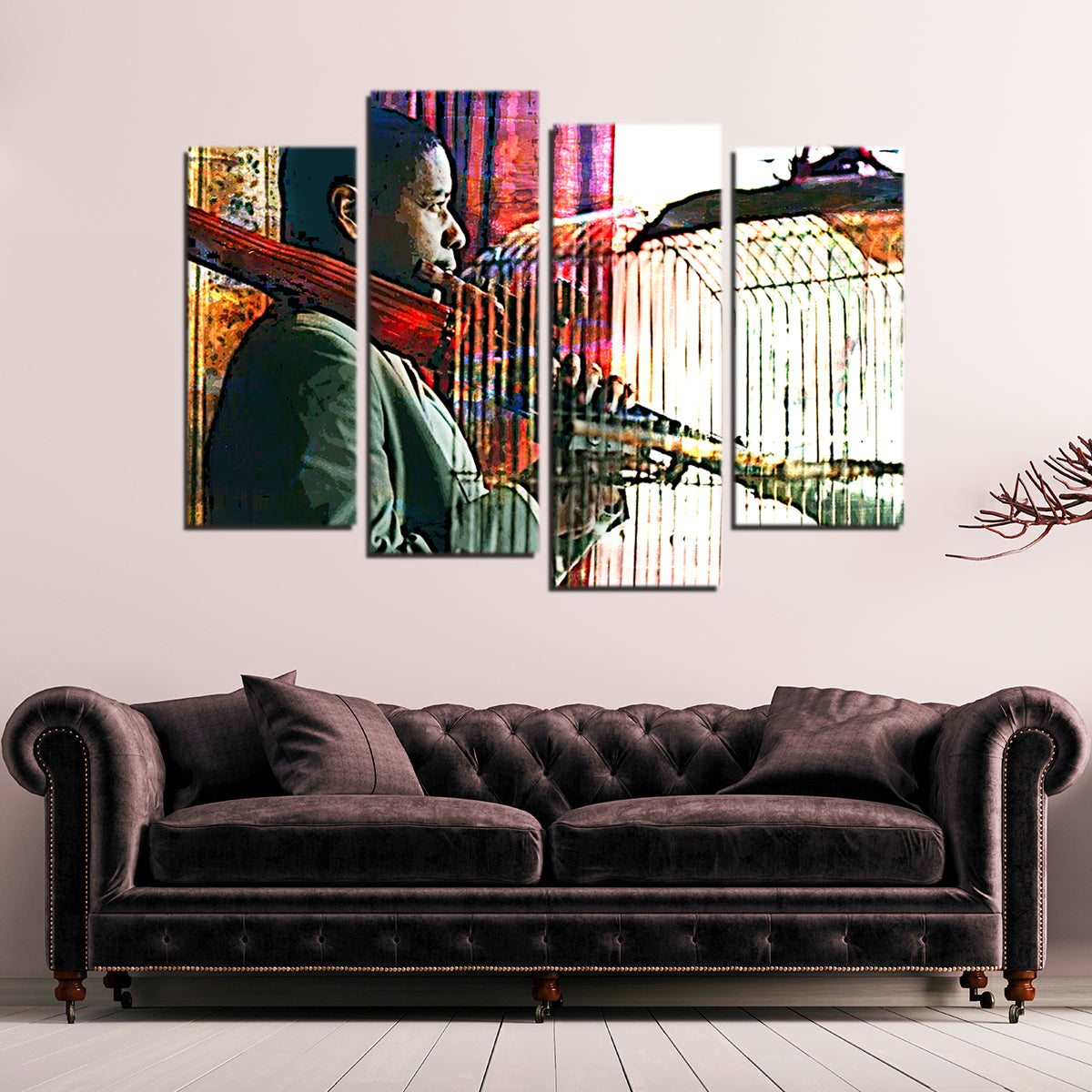 Man on Fire Wall Art
