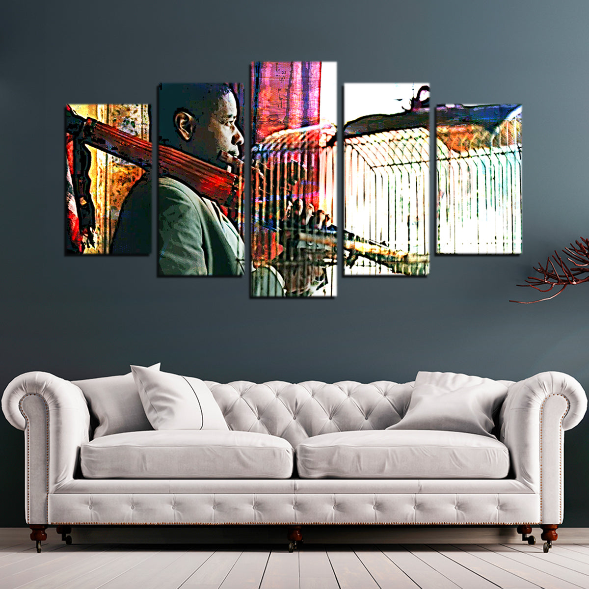 Man on Fire Wall Art
