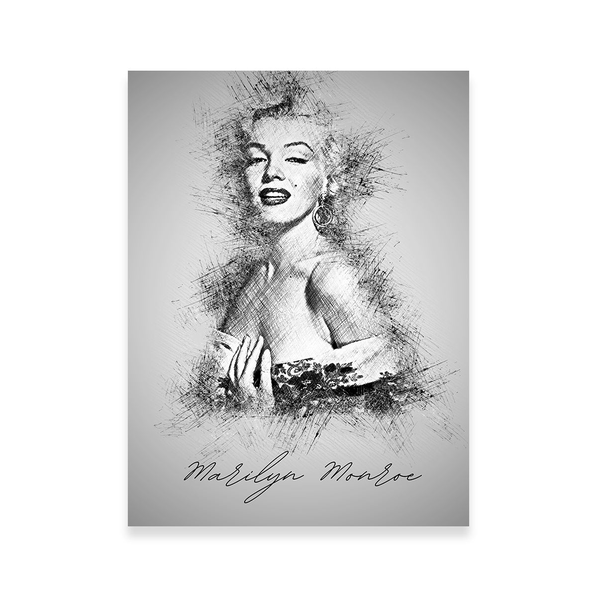 Marilyn Monroe Sketch Wall Art
