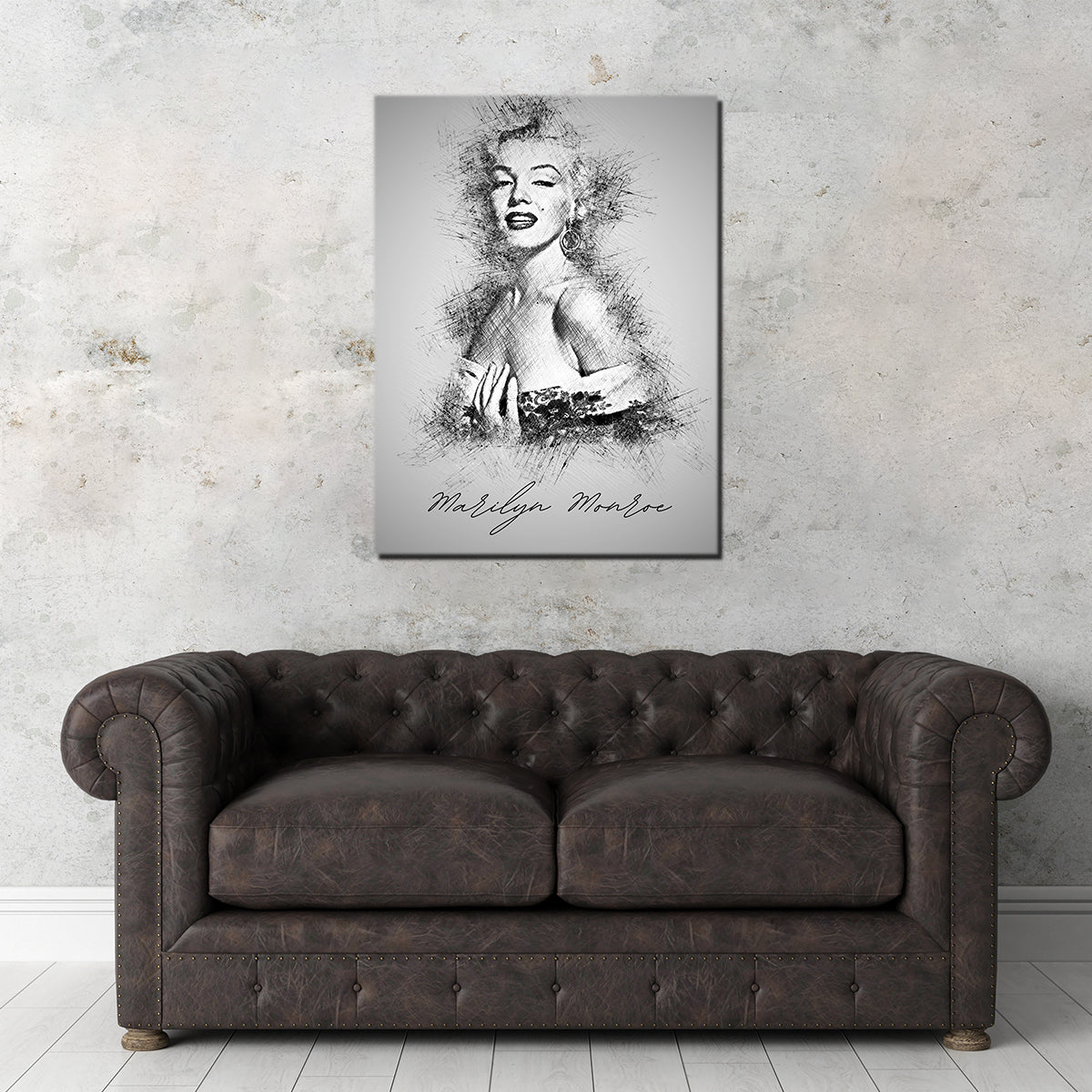 Marilyn Monroe Sketch Wall Art