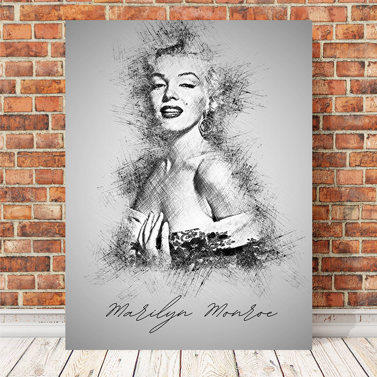 Marilyn Monroe Sketch Wall Art