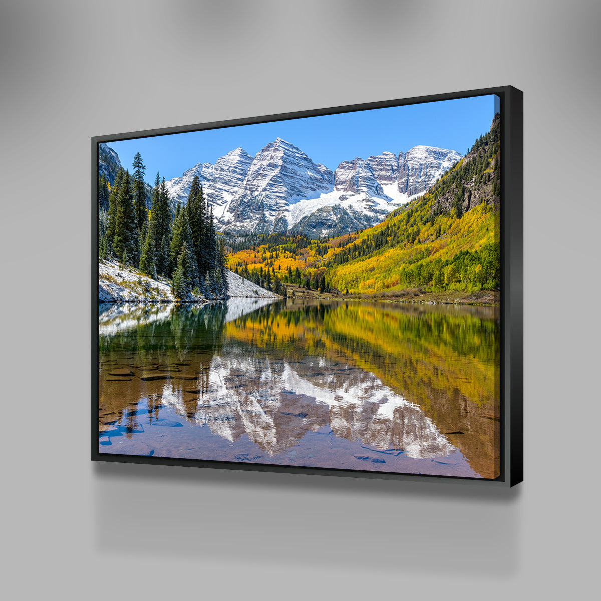 Maroon Bells Snow Coated Wall Art