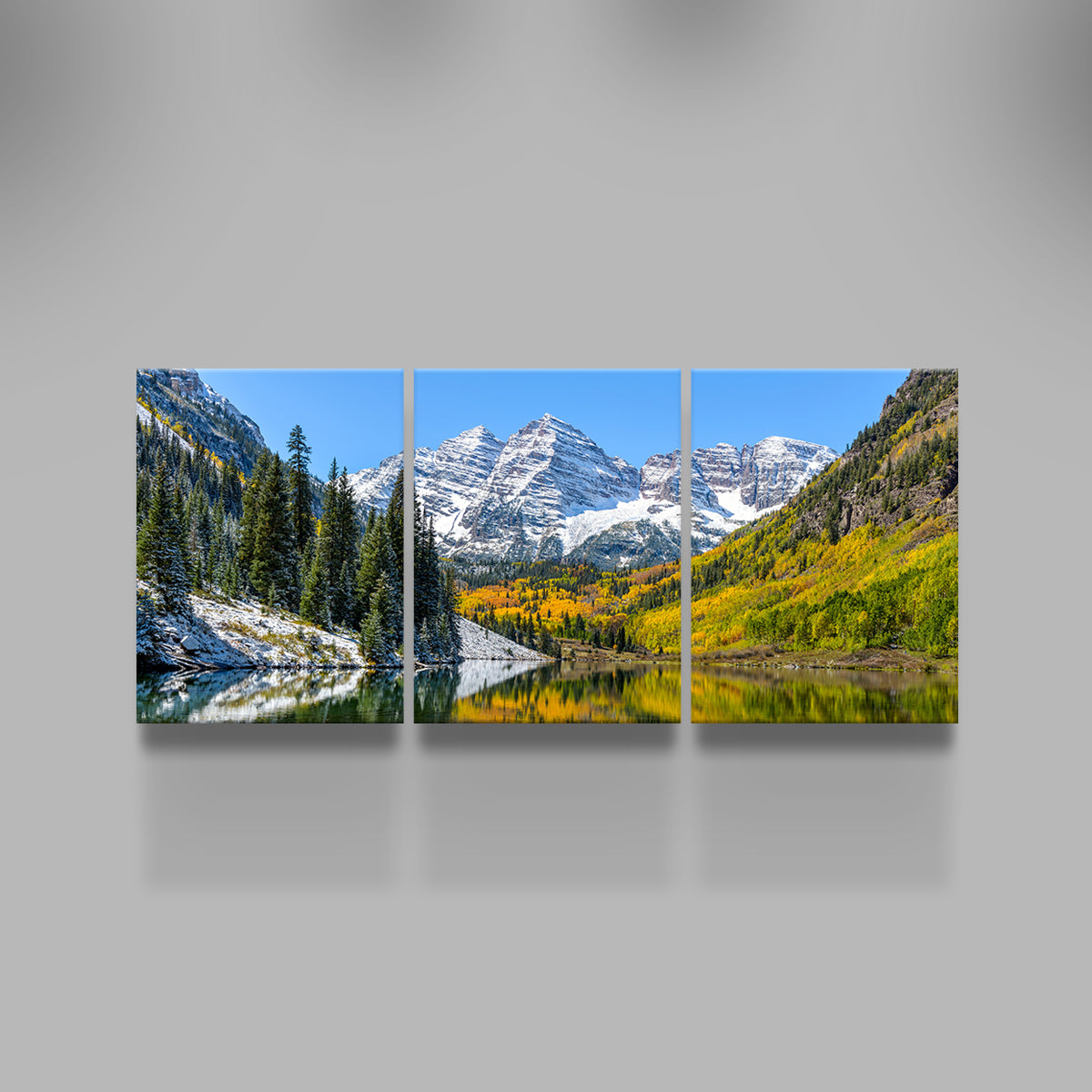 Maroon Bells Snow Coated Wall Art