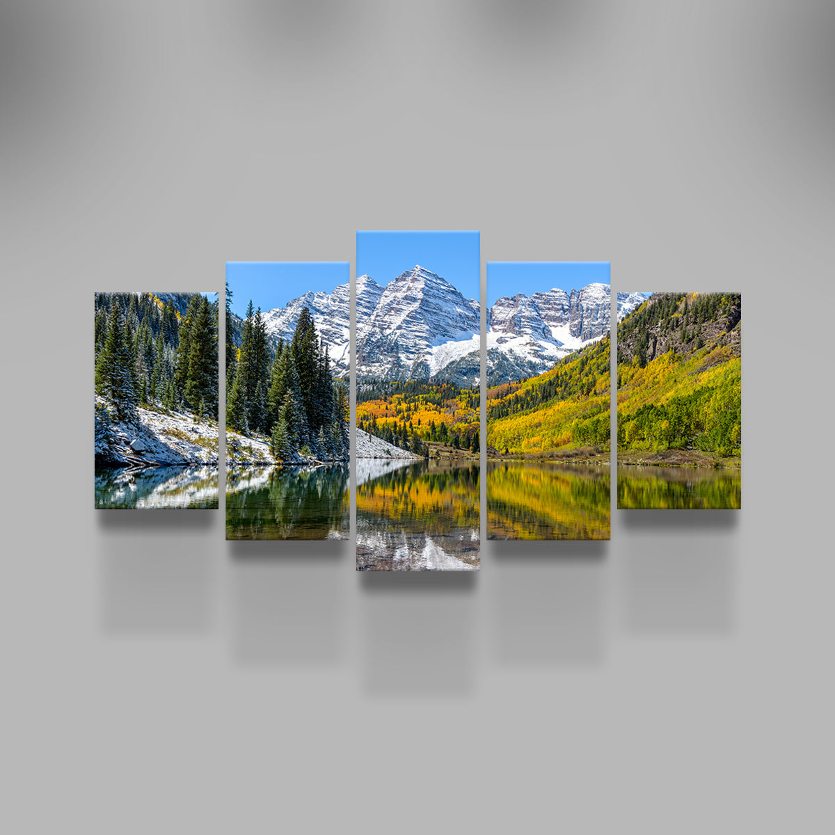 Maroon Bells Snow Coated Wall Art