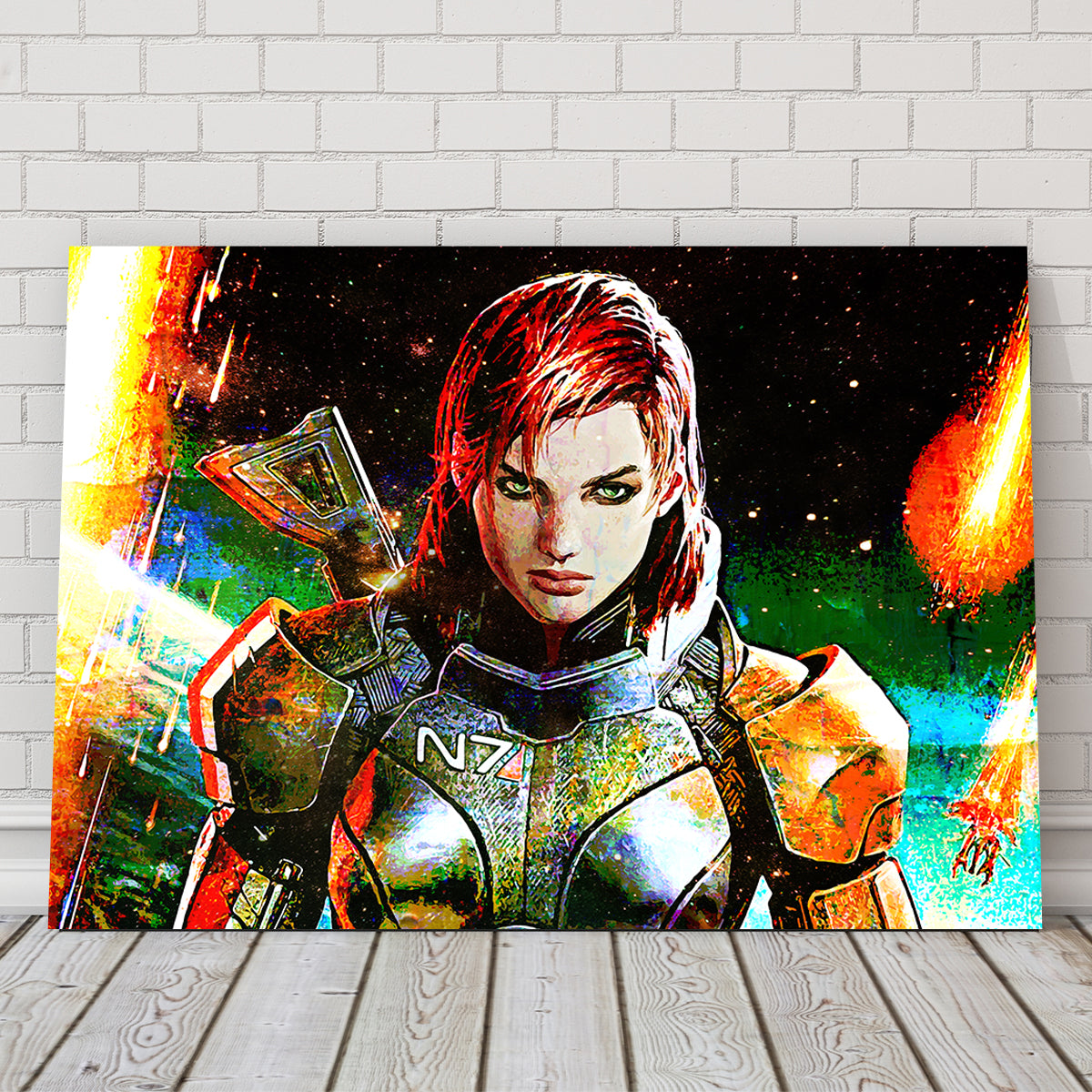 Mass Effect Femshep Wall Art