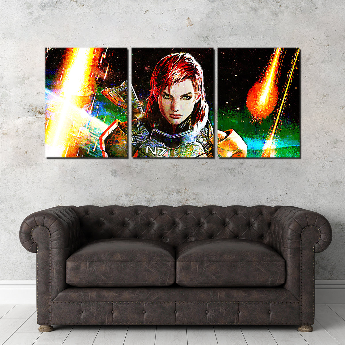 Mass Effect Femshep Wall Art
