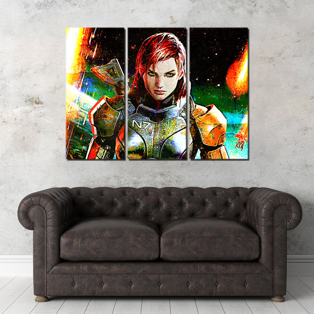 Mass Effect Femshep Wall Art
