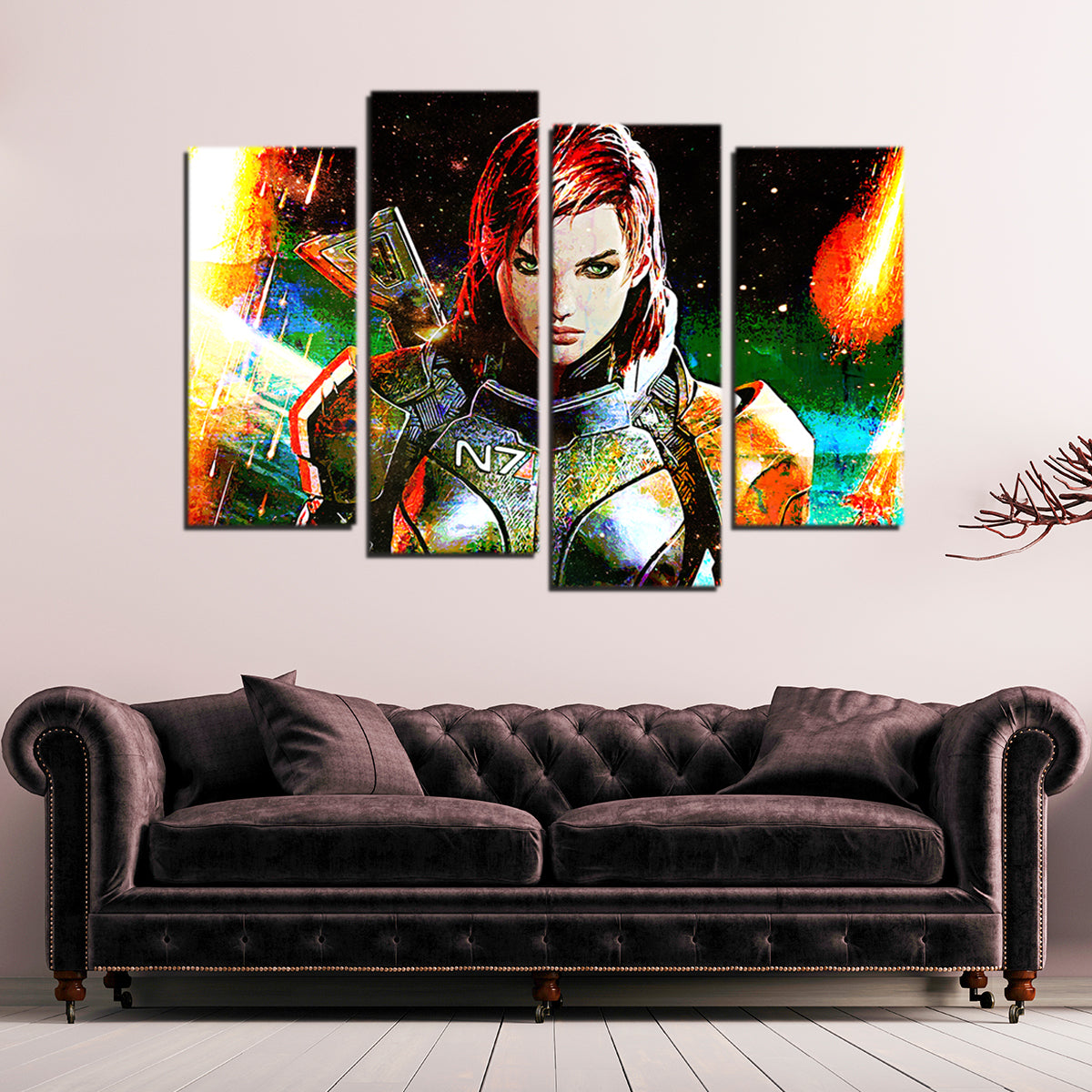 Mass Effect Femshep Wall Art