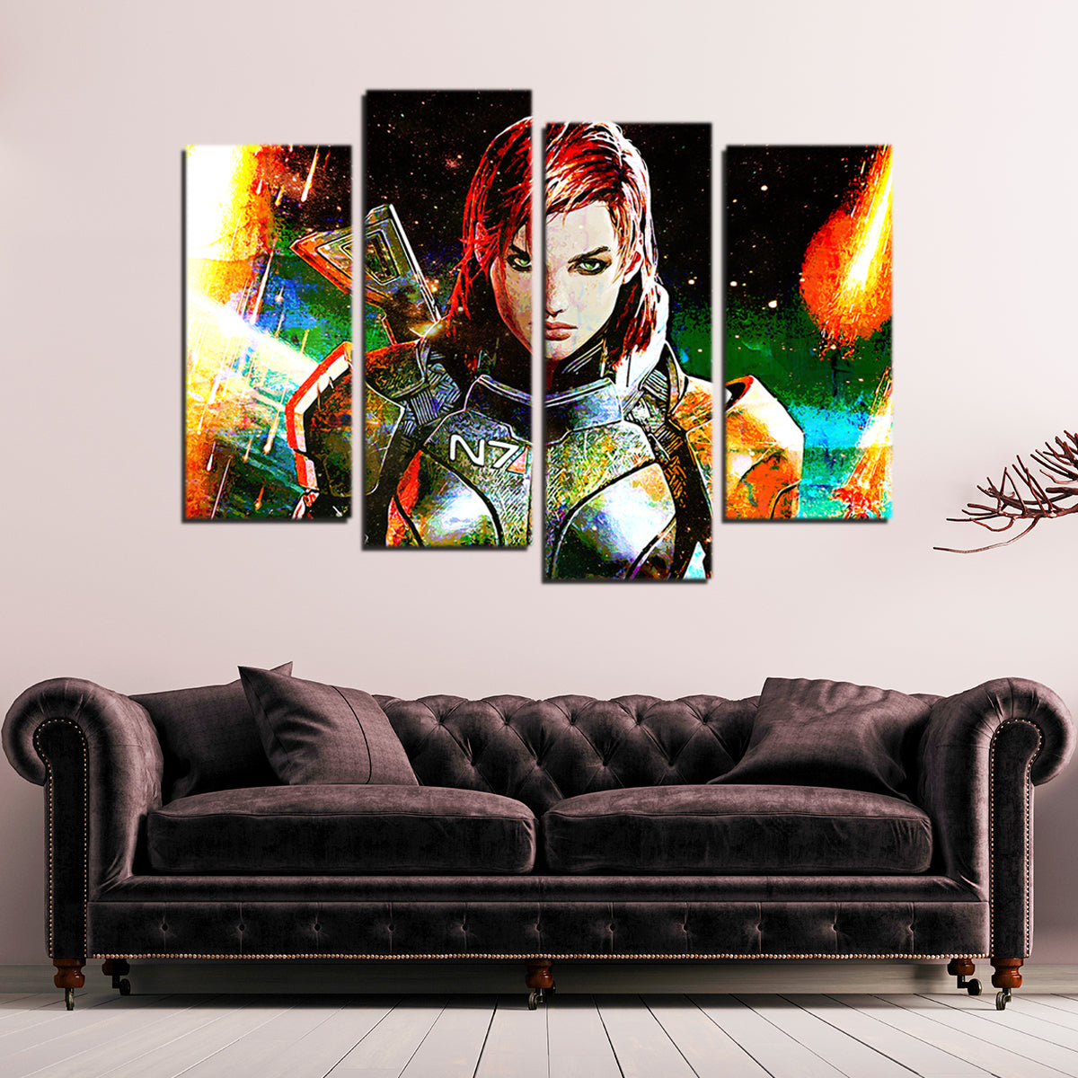 Mass Effect Femshep Canvas Set
