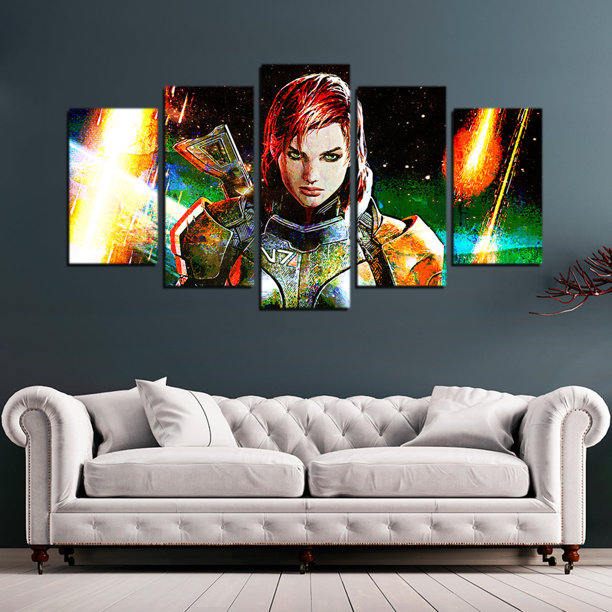 Mass Effect Femshep Wall Art